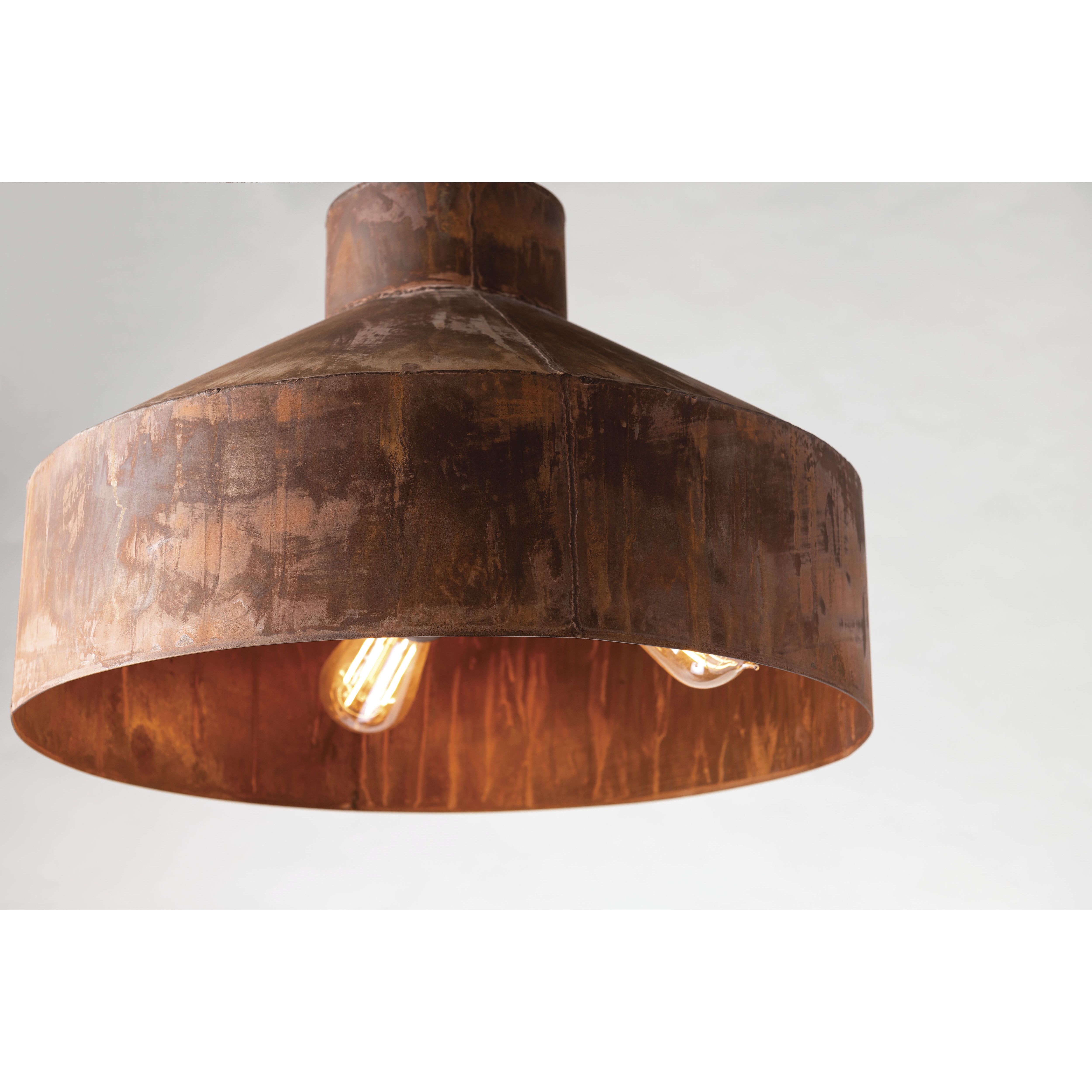 Rise & Shine 3 Light 18 inch Rust Patina Pendant Ceiling Light
