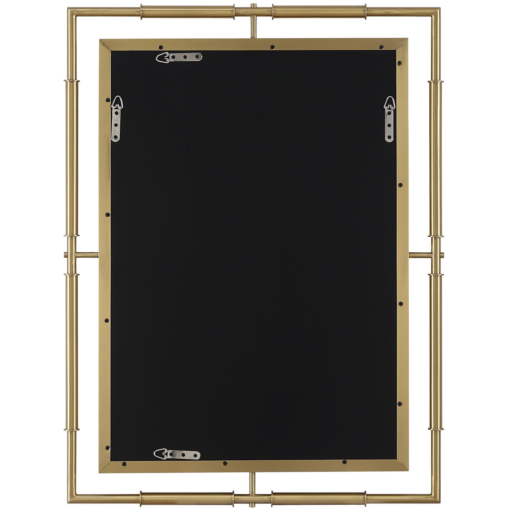 It's All Connected 40 X 30 inch Plated Brass Mirror