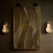 Drift Antique Brass and Blackened Bronze Wall Plaque