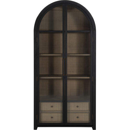 Elsa Antique Bronze / Brushed Black / Blonde Natural Cabinet