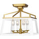 C&M by Chapman & Myers Carlow 4 Light 12.00 inch Flush Mount