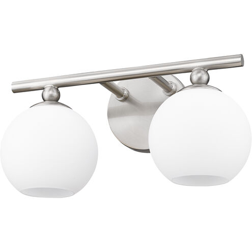 Neoma 2 Light 13.5 inch Brushed Nickel Vanity Wall Light