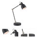 Kalle 27 inch 60.00 watt Black Desk Lamp Portable Light
