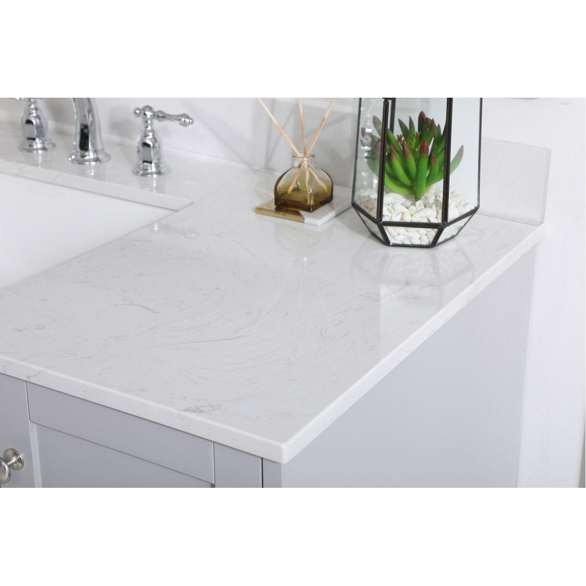 Sommerville 48 X 22 X 34 inch Grey Vanity Sink Set in Gray