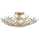 Flower Child 4 Light 22 inch Ambry Gold Flush Mount Ceiling Light