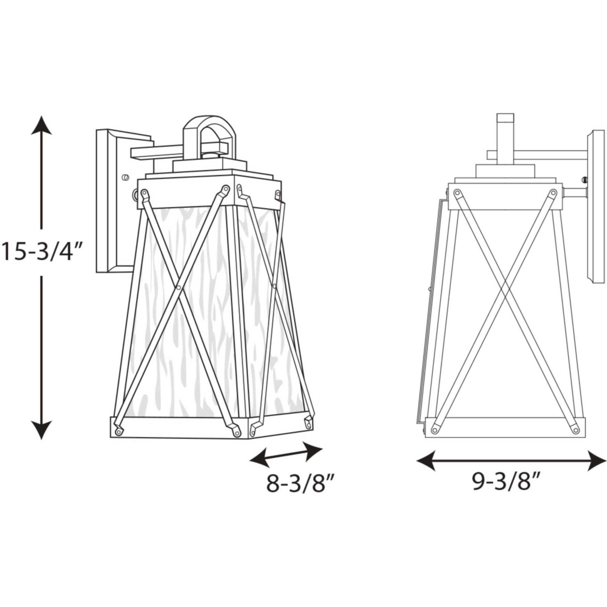 Lorraine 1 Light 16 inch Antique Bronze Outdoor Wall Lantern, Medium, Design Series
