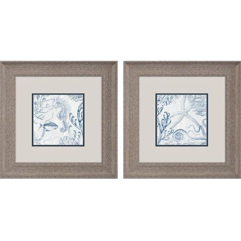 Animals Collection Rustic Wood Grain Framed Art