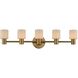 Harlowe LED 34 inch Winter Brass Vanity Light Wall Light