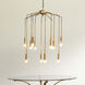 Cascade 12 Light 26 inch Antique Brass Pendant Ceiling Light
