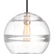 Sean Lavin Sedona 12.4 inch Satin Nickel Pendant Ceiling Light in Incandescent, Clear Glass