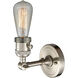 Franklin Restoration Bare Bulb LED 5 inch Brushed Satin Nickel Sconce Wall Light, Franklin Restoration