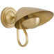 Keaton 1 Light 8.25 inch Natural Brass Wall Sconce Wall Light, Single