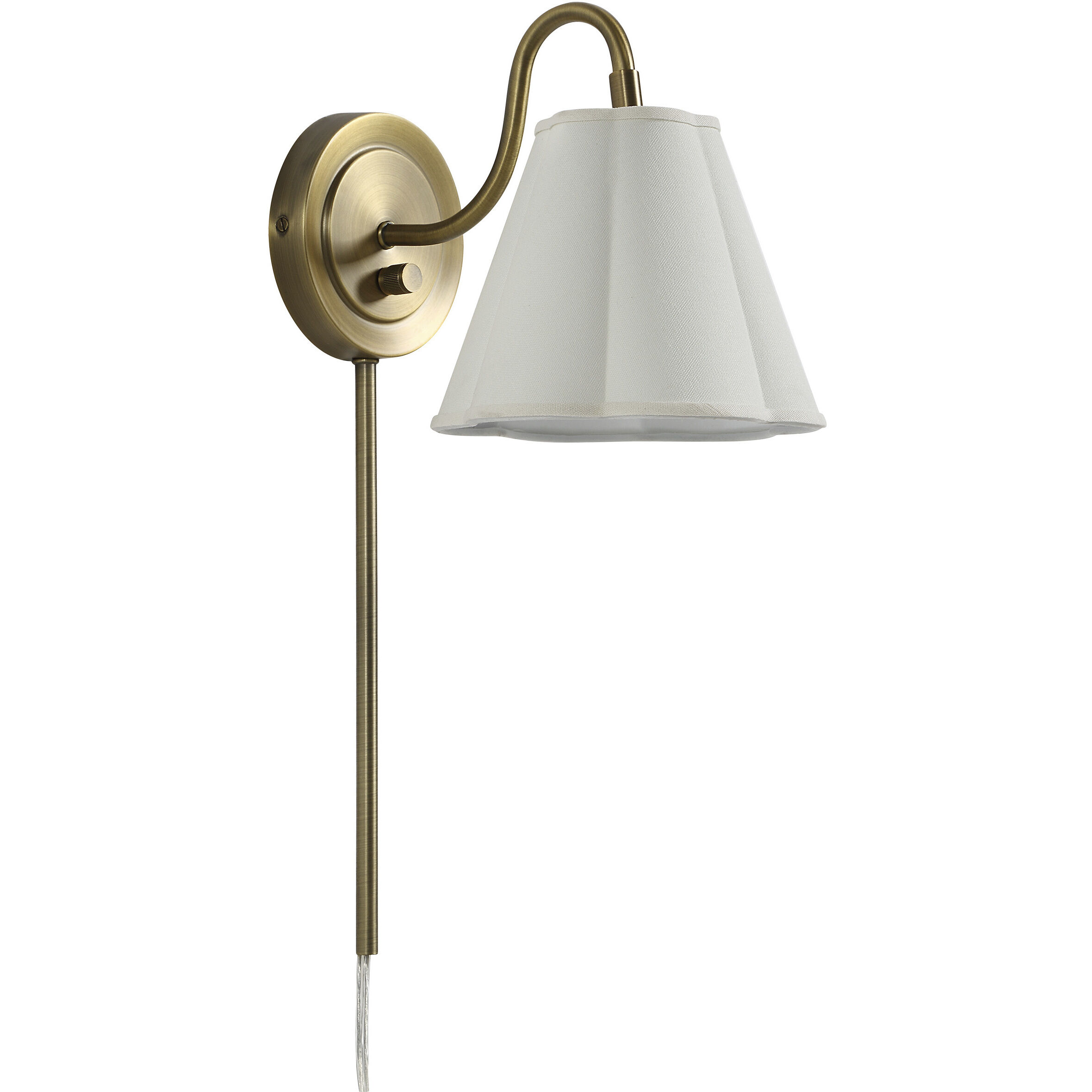 Arielle 1 Light 7.5 inch Antique Brushed Brass Sconce Wall Light