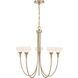Florena 5 Light 26 inch Noble Brass Chandelier Ceiling Light
