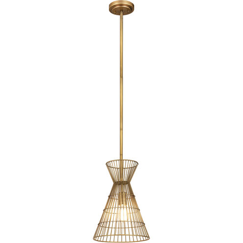 Alito 1 Light 11 inch Rubbed Brass Pendant Ceiling Light