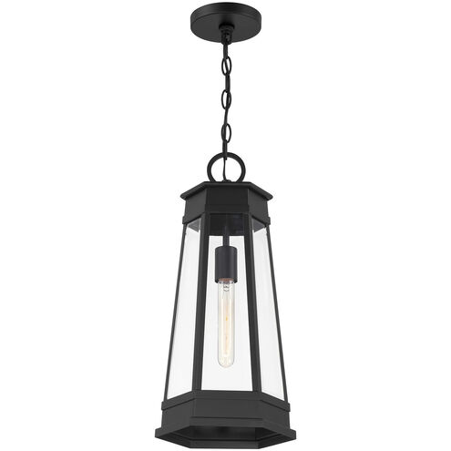 Payne 1 Light 9.5 inch Matte Black Outdoor Hanging Lantern