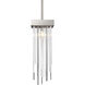 Waterfall 1 Light 5.88 inch Polished Nickel Mini Pendant Ceiling Light