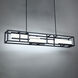 Memory LED 56 inch Black Linear Pendant Ceiling Light in 56in.