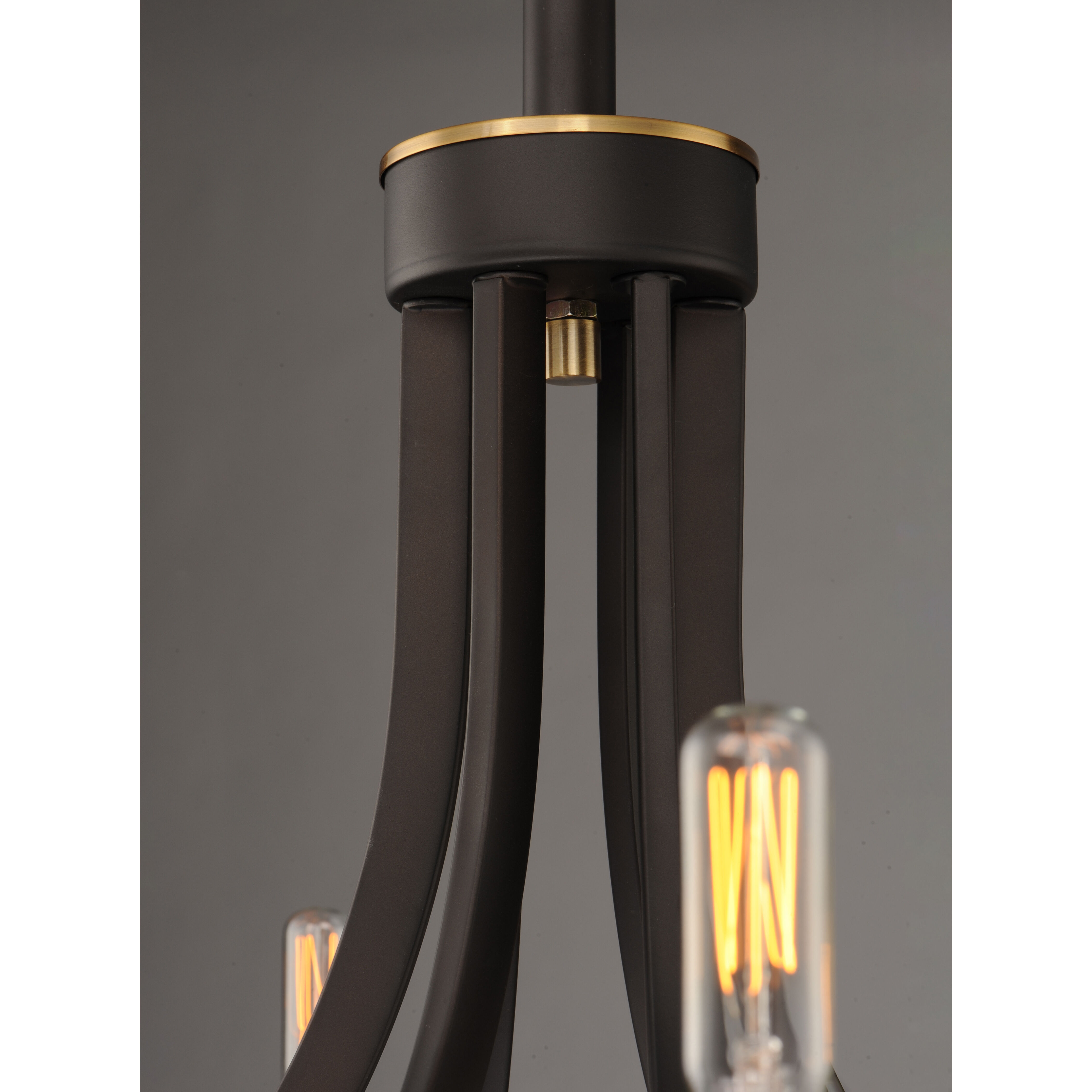 Lyndon 3 Light 20 inch Bronze/Antique Brass Chandelier Ceiling Light in Bronze and Antique Brass