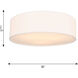 Larson 3 Light 18 inch Matte White Flush Mount Ceiling Light, Medium
