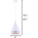 Byck 1 Light 9 inch Matte White Pendant Ceiling Light