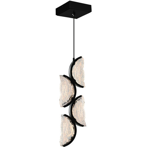 Moon 8 inch Black Mini Pendant Ceiling Light