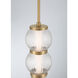 Cordel LED 8 inch Legacy Brass Mini Pendant Ceiling Light