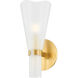 Pine Island 1 Light 5 inch Aged Brass Wall Sconce Wall Light