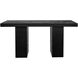 Aurelius 63 X 35.5 inch Black Outdoor Dining Table