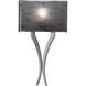 Carlyle 1 Light 11 inch Flat Bronze Cover Sconce Wall Light in Smoke Granite, Vertex