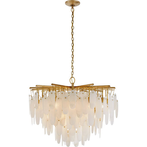 Chapman & Myers Cora LED 40.75 inch Antique-Burnished Brass Waterfall Chandelier Ceiling Light, Medium