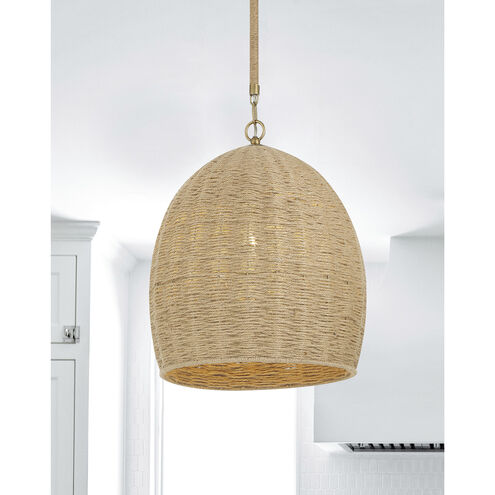Jace 1 Light 15 inch Soft Gold Pendant Ceiling Light