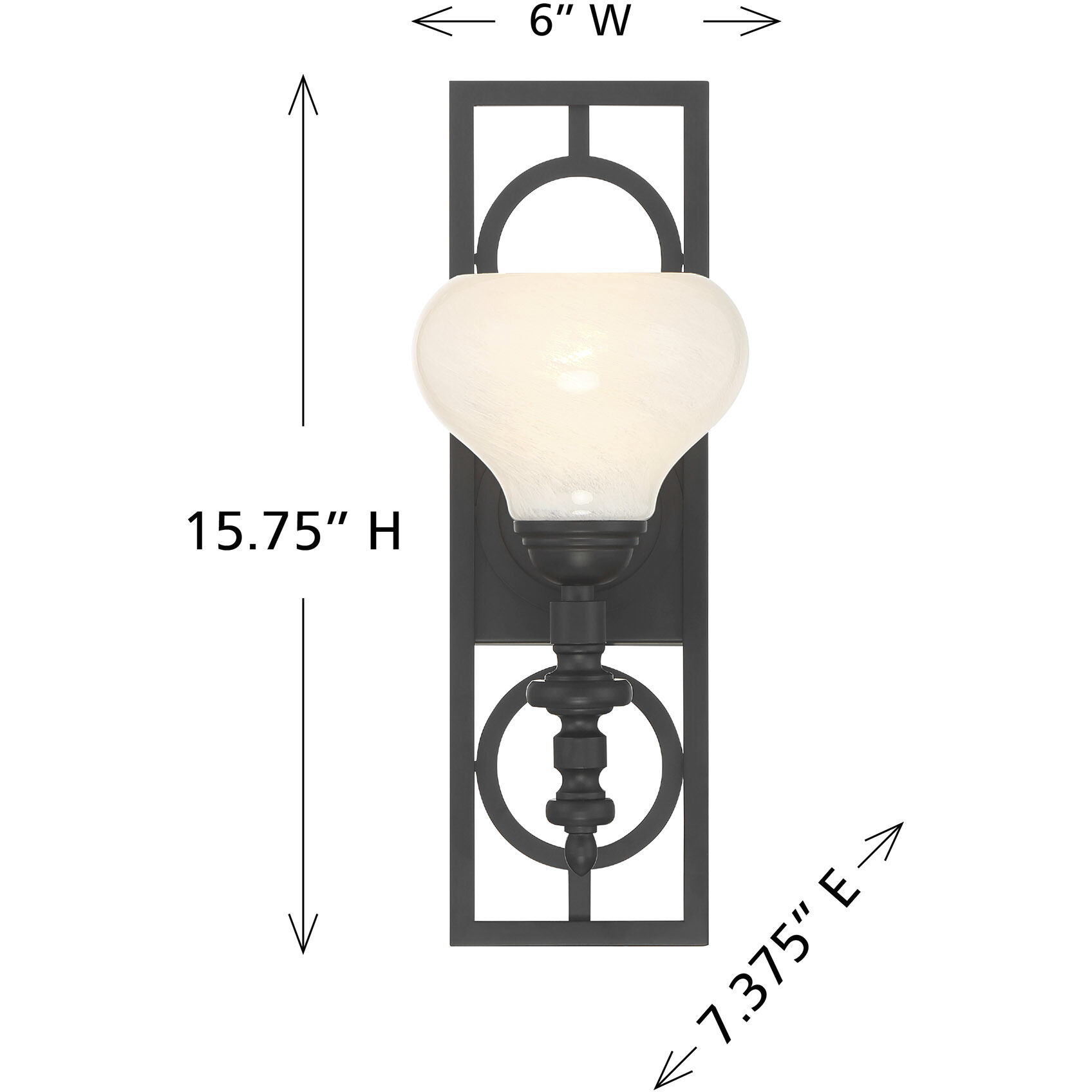 Allston Wall Sconce Wall Light in Matte Black