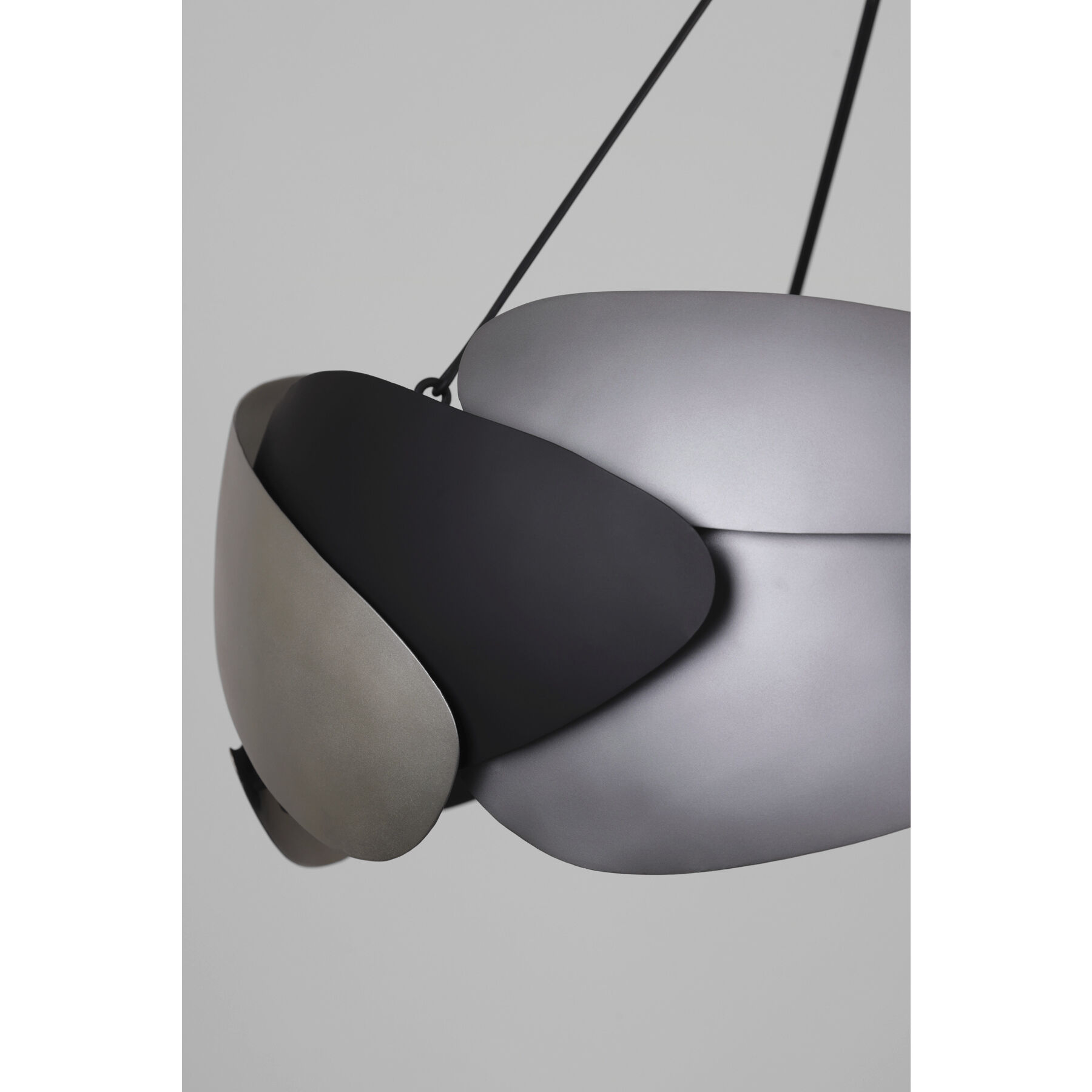 Metalo Misto 6 Light 28 inch Brass / Cola Grey / Matte Black Pendant Ceiling Light