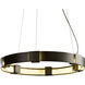 Aura 6 Light 28.9 inch Dark Smoke Pendant Ceiling Light
