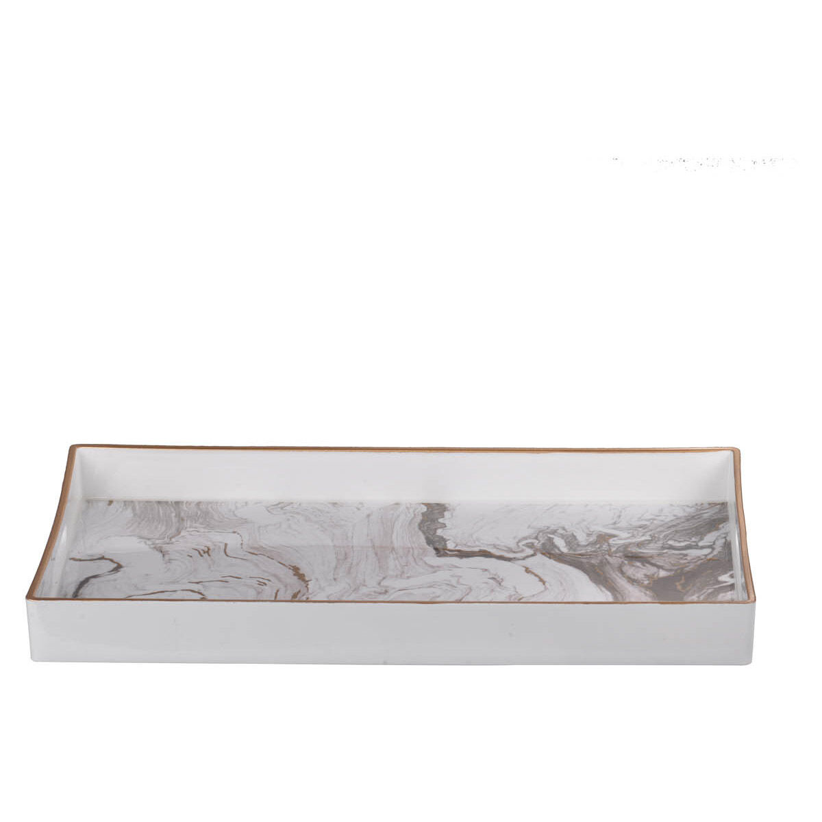 Effra White Tray, Set of 2