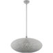 Charlton 3 Light 24 inch Nordic Gray with Brushed Nickel Accents Pendant Ceiling Light