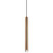 Reign LED 2 inch Aged Gold Brass Pendant Ceiling Light