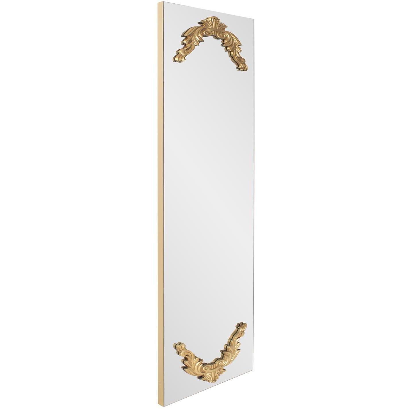 Adelard 72 X 24 inch Gold Leaf Mirror