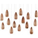 Rame 15 Light 48 inch Copper/Silver/Painted Silver Multi-Drop Pendant Ceiling Light