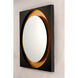 Floating 31.5 X 31.5 inch Gold Leaf and Black LED Mirror