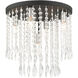Elizabeth 5 Light 14 inch Black Flush Mount Ceiling Light