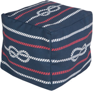 Signature 18 inch Navy Pouf
