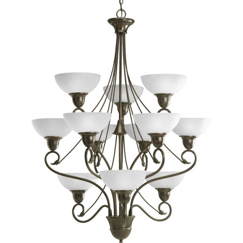 Pavilion 12 Light 35 inch Antique Bronze Chandelier Ceiling Light