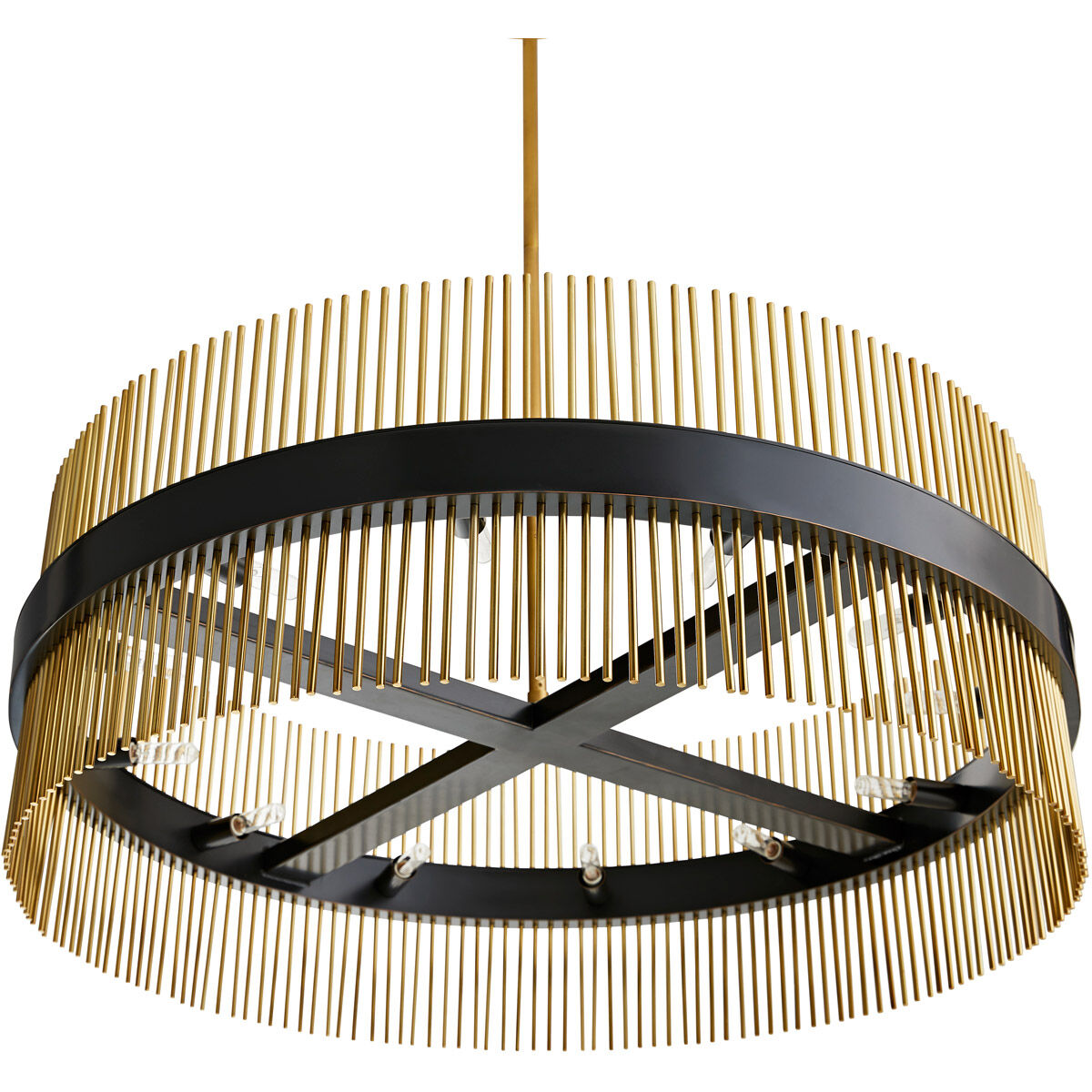 Hozier 12 Light 34 inch Antique Brass Chandelier Ceiling Light