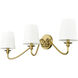 Gianna 3 Light 32 inch Modern Gold Wall Sconce Wall Light