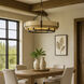Blonde Moment 6 Light 28.5 inch Matte Black and Honey with Medium Oak Pendant Ceiling Light