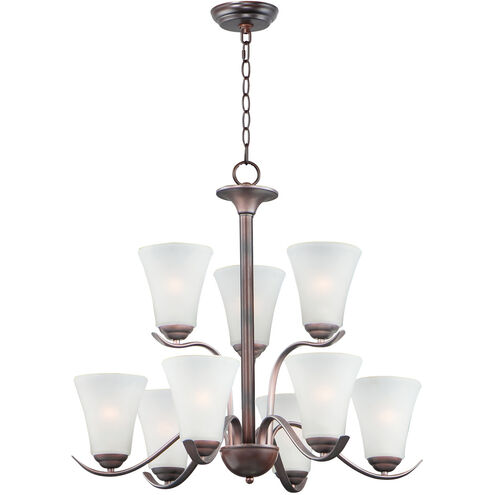 Vital 9 Light 26 inch Oil Rubbed Bronze Chandelier Ceiling Light