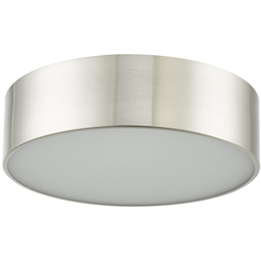 Bongo LED 12 inch Brushed Nickel Flush Mount Ceiling Light