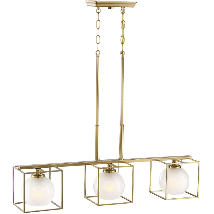 Cowen 3 Light 34 inch Brushed Gold Chandelier Ceiling Light